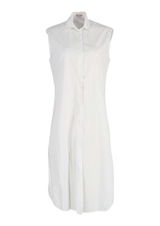 Azzedine Alaia Alaïa Sleeveless Shirt Dress in White Cotton