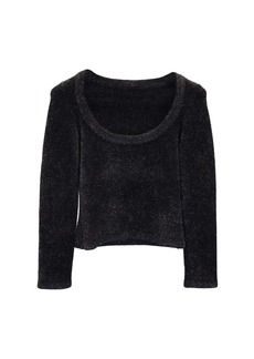 Azzedine Alaia Alaia Shimmering Sweater in Black Polyamide