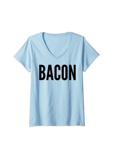 Bacon - Funny Bacon Lover V-Neck T-Shirt