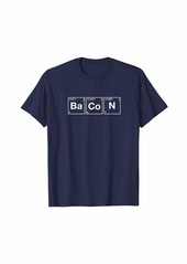 Bacon Chemistry Periodic Elements T-Shirt