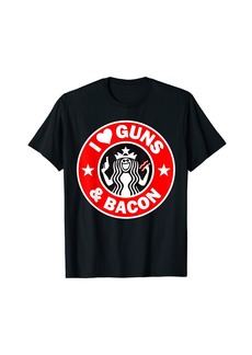 I Love Guns And Bacon T-Shirt
