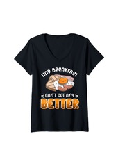 Bacon Womens Breakfast In Bed Foodie Egg Better V-Neck T-Shirt