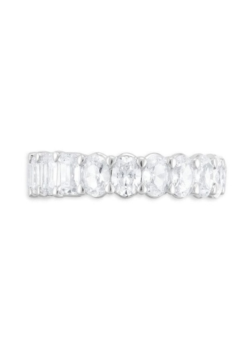 Badgley Mischka 18K White Gold & 5 TCW Lab Grown Diamond Eternity Ring