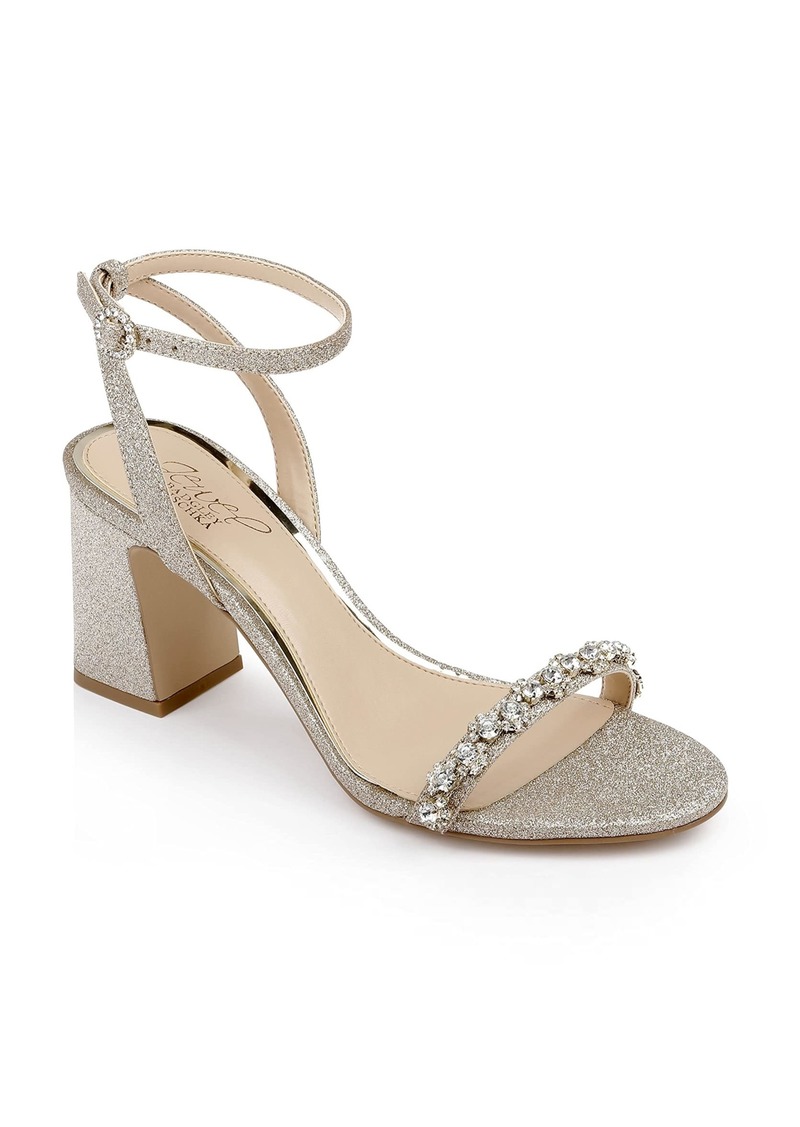 Badgley Mischka Alyna Bejeweled Block Heel