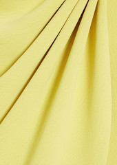 Badgley Mischka - Bow-embellished crepe dress - Yellow - US 4