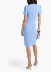 Badgley Mischka - Cutout crepe dress - Blue - US 8