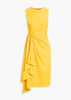 Badgley Mischka - Draped cady dress - Yellow - US 2
