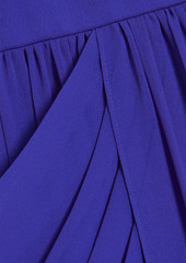 Badgley Mischka - Draped chiffon gown - Blue - US 2