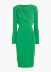 Badgley Mischka - Draped crepe dress - Green - US 10