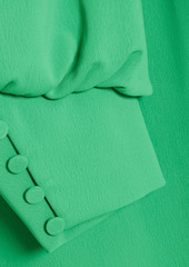 Badgley Mischka - Gathered crepe midi dress - Green - US 2