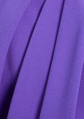 Badgley Mischka - Gathered crepe mini dress - Purple - US 2