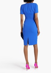 Badgley Mischka - Knotted crepe dress - Blue - US 6