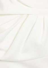 Badgley Mischka - One-shoulder scuba midi dress - White - US 6