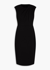 Badgley Mischka - Pleated crepe dress - Black - US 4