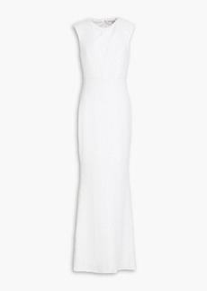 Badgley Mischka - Sequined mesh gown - White - US 2