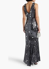 Badgley Mischka - Sequined tulle gown - Metallic - US 4