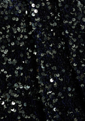 Badgley Mischka - Sequined velvet dress - Blue - US 2