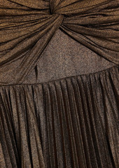 Badgley Mischka - Twisted pleated lamé gown - Metallic - US 10