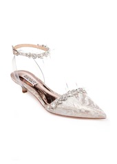 Badgley Mischka Addison Collection Crystal Embellished Ankle Strap Sandal (Women)