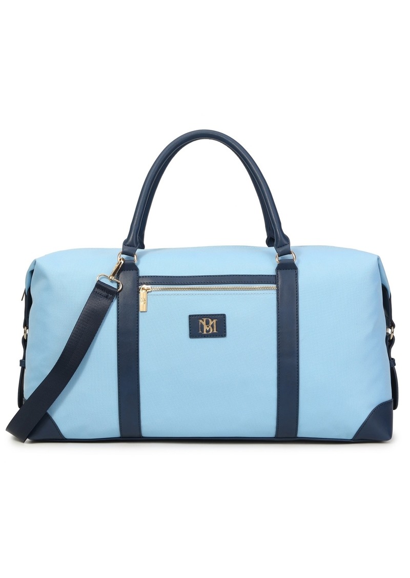 Badgley Mischka Barbara Xl Tote Weekender Travel Bag - Light Blue