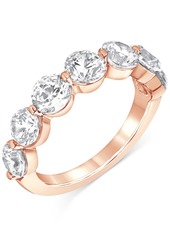 Badgley Mischka Certified Lab Grown Diamond Band (3 ct. t.w.) in 14k Gold - Rose Gold