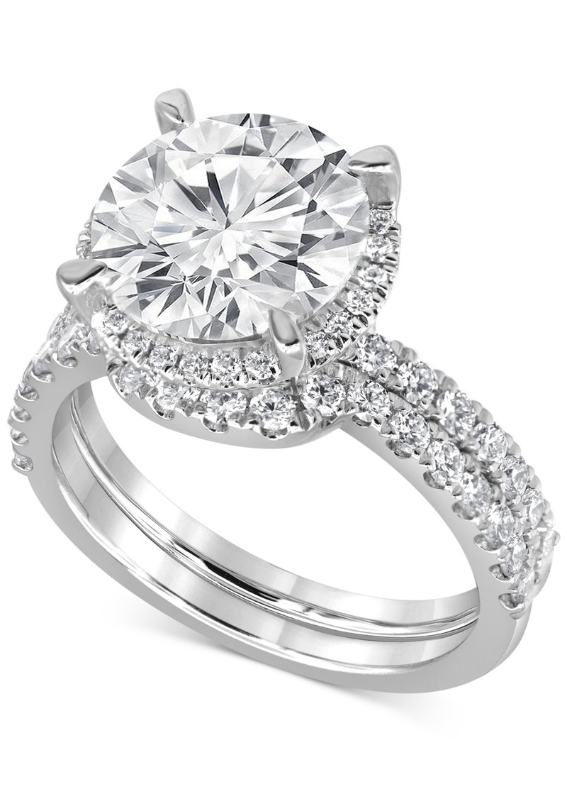 Badgley Mischka Certified Lab Grown Diamond Bridal Set (5 ct. t.w.) in 14k Gold - White Gold