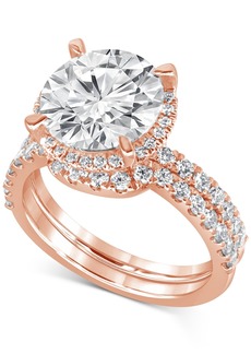 Badgley Mischka Certified Lab Grown Diamond Bridal Set (5 ct. t.w.) in 14k Gold - Rose Gold