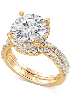 Badgley Mischka Certified Lab Grown Diamond Bridal Set (5 ct. t.w.) in 14k Gold - Yellow Gold
