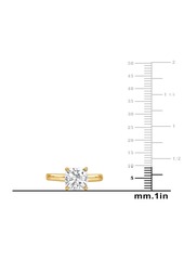 Badgley Mischka Certified Lab Grown Diamond Cushion-Cut Solitaire Engagement Ring (4 ct. t.w.) in 14k Gold - White Gold