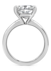 Badgley Mischka Certified Lab Grown Diamond Cushion-Cut Solitaire Engagement Ring (5 ct. t.w.) in 14k Gold - White Gold