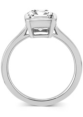 Badgley Mischka Certified Lab Grown Diamond Emerald-Cut Bezel Solitaire Engagement Ring (3 ct. t.w.) in 14k Gold - Yellow Gold