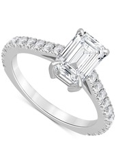 Badgley Mischka Certified Lab Grown Diamond Engagement Ring (2-1/2 ct. t.w.) in 14k Gold - White Gold