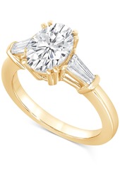 Badgley Mischka Certified Lab Grown Diamond Engagement Ring (2-1/2 ct. t.w.) in 14k Gold - Rose Gold