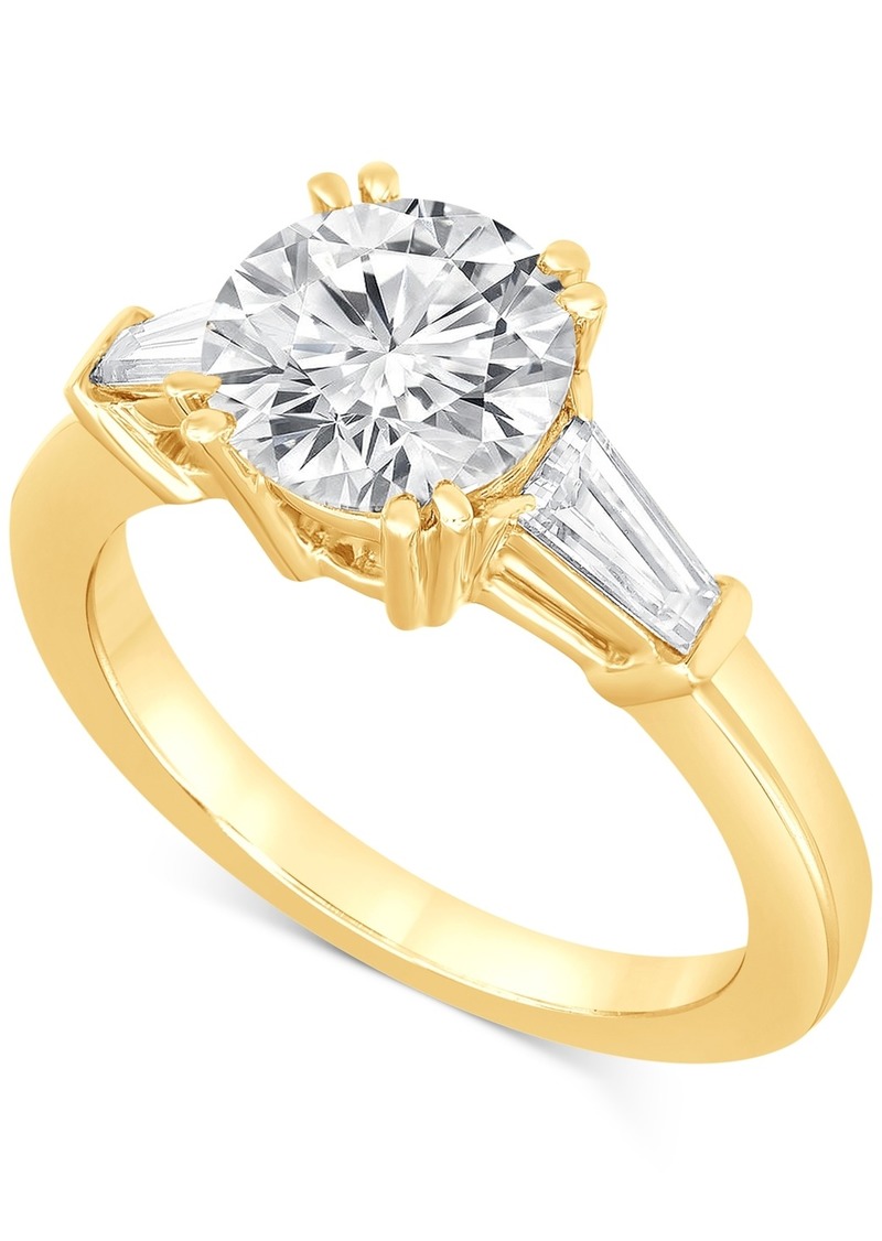 Badgley Mischka Certified Lab Grown Diamond Engagement Ring (2-1/2 ct. t.w.) in 14k Gold - Yellow Gold