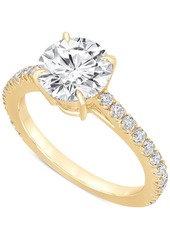 Badgley Mischka Certified Lab Grown Diamond Engagement Ring (2-1/2 ct. t.w.) in 14k Gold - White Gold