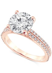 Badgley Mischka Certified Lab Grown Diamond Engagement Ring (3-3/8 ct. t.w.) in 14k Gold - Yellow Gold