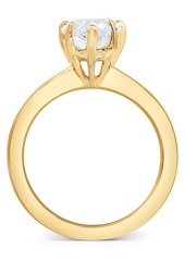 Badgley Mischka Certified Lab Grown Diamond Engagement Ring (3 ct. t.w.) in 14k Gold - Yellow Gold