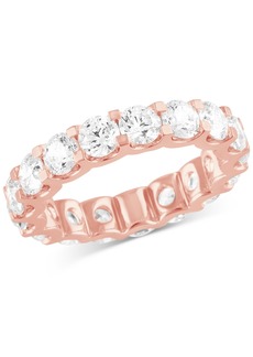 Badgley Mischka Certified Lab Grown Diamond Eternity Band (4 ct. t.w.) in 14k Gold - Rose Gold