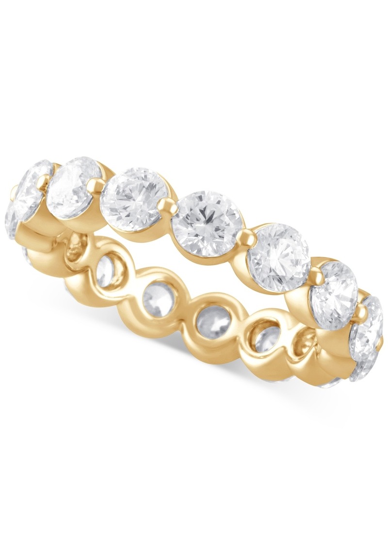 Badgley Mischka Certified Lab Grown Diamond Eternity Band (4 ct. t.w.) in 14k Gold - Yellow Gold