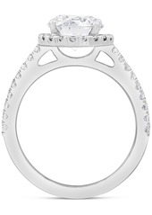 Badgley Mischka Certified Lab Grown Diamond Halo Engagement Ring (2-1/2 ct. t.w.) in 14k Gold - Rose Gold