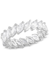 Badgley Mischka Certified Lab Grown Diamond Marquise-Cut Eternity Band (3 ct. t.w.) in 14k Gold - Rose Gold