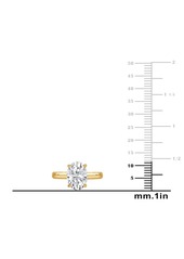 Badgley Mischka Certified Lab Grown Diamond Oval-Cut Solitaire Engagement Ring (5 ct. t.w.) in 14k Gold - Yellow Gold