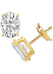 Badgley Mischka Certified Lab Grown Diamond Oval Stud Earrings (3 ct. t.w.) in 14k Gold - Rose Gold