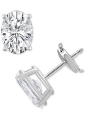 Badgley Mischka Certified Lab Grown Diamond Oval Stud Earrings (4 ct. t.w.) in 14k Gold - White Gold