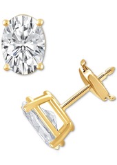 Badgley Mischka Certified Lab Grown Diamond Oval Stud Earrings (6 ct. t.w.) in 14k Gold - Rose Gold