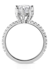 Badgley Mischka Certified Lab Grown Diamond Pear Halo Engagement Ring (3-3/8 ct. t.w.) in 14k Gold - Yellow Gold