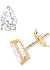 Badgley Mischka Certified Lab Grown Diamond Pear Stud Earrings (4 ct. t.w.) in 14k Gold - White Gold