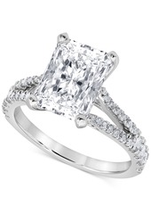 Badgley Mischka Certified Lab Grown Diamond Radiant Cut Engagement Ring (4-1/2 ct. t.w.) in 14k White Gold - White Gold