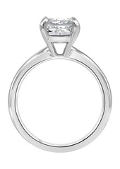 Badgley Mischka Certified Lab Grown Diamond Radiant-Cut Solitaire Engagement Ring (3 ct. t.w.) in 14k Gold - White Gold