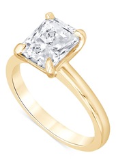 Badgley Mischka Certified Lab Grown Diamond Radiant-Cut Solitaire Engagement Ring (3 ct. t.w.) in 14k Gold - Yellow Gold
